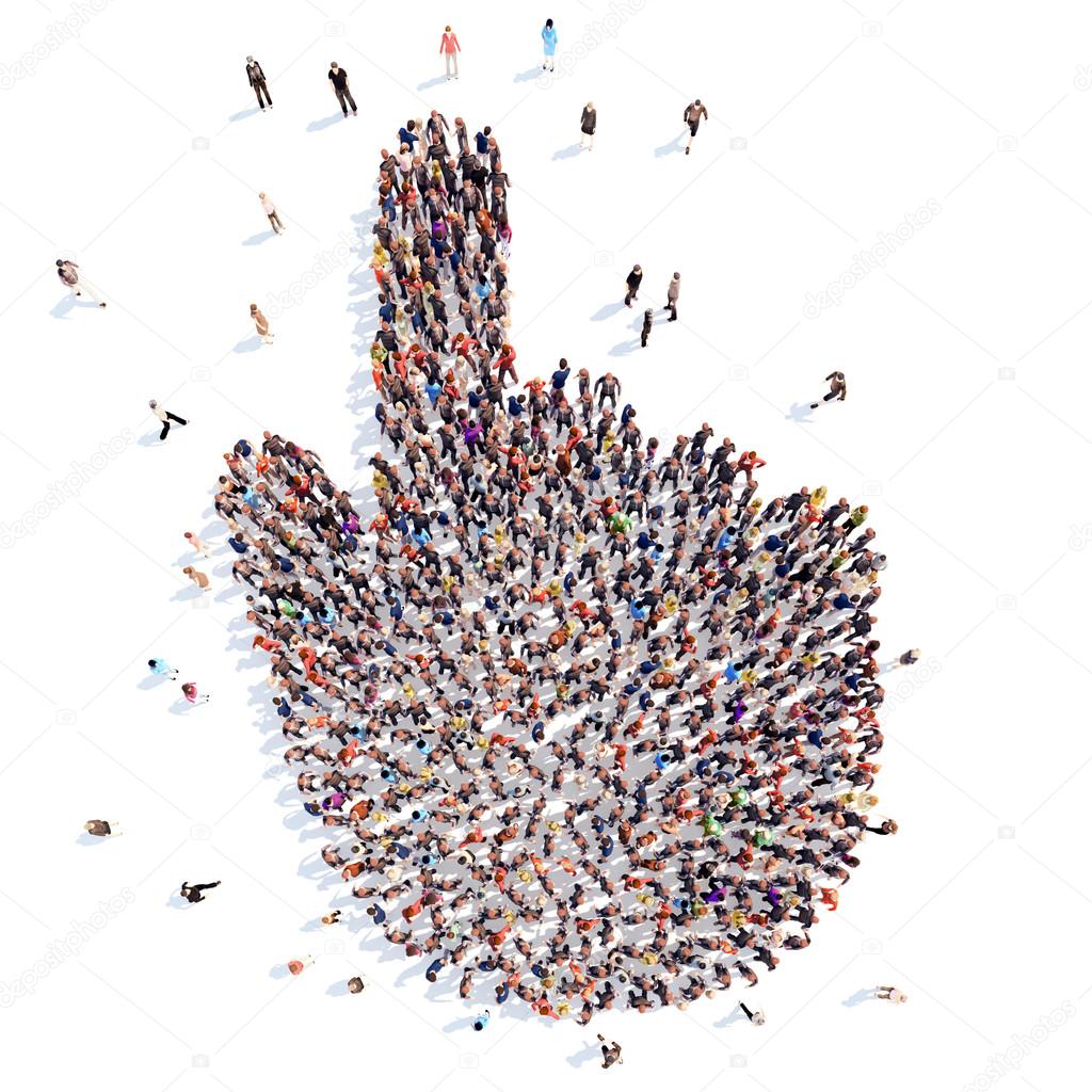 people in the form of cursor.