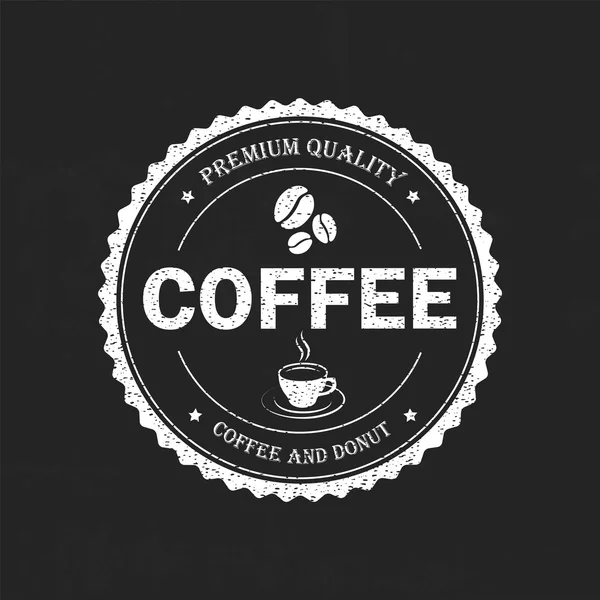 Set de café retro vintage — Vector de stock