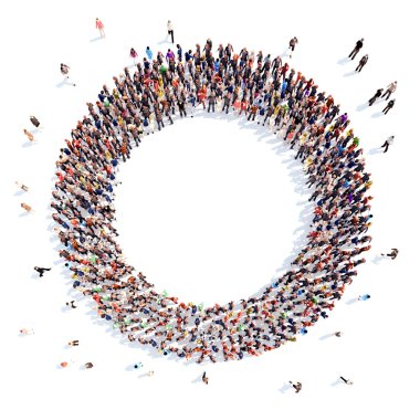 İnsanlar Medya simgeler şeklinde.