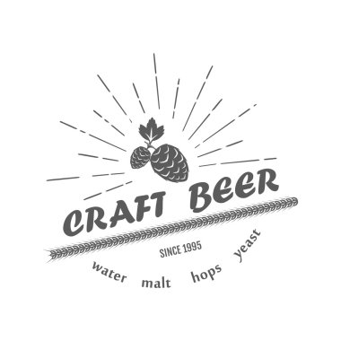 Vintage bira amblemi