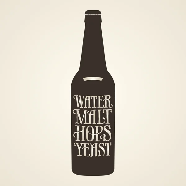 Эмблема винтажного пива — стоковый вектор