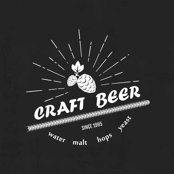 Vintage pivní emblém — Stockový vektor