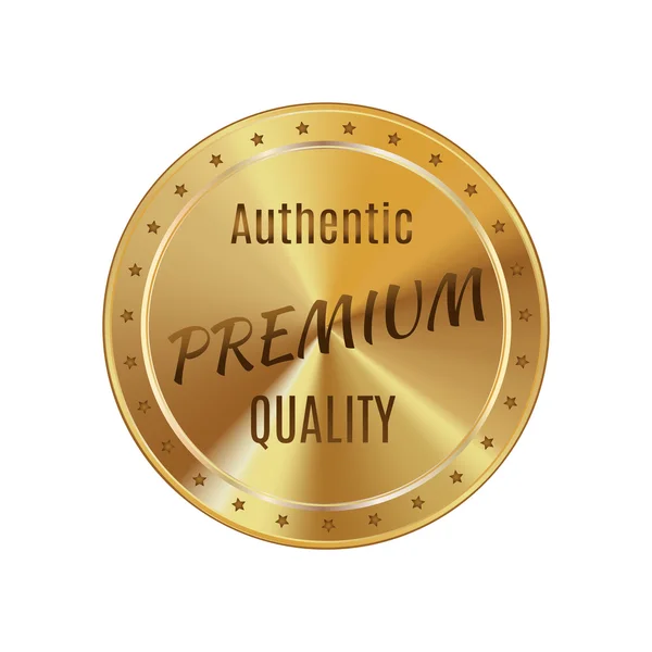 Arany címke prémium minőségű — Stock Vector