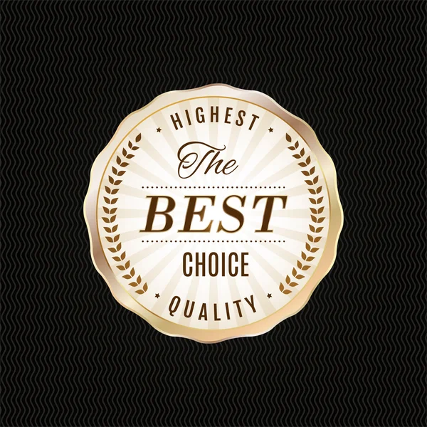 Label d'or qualité premium — Image vectorielle