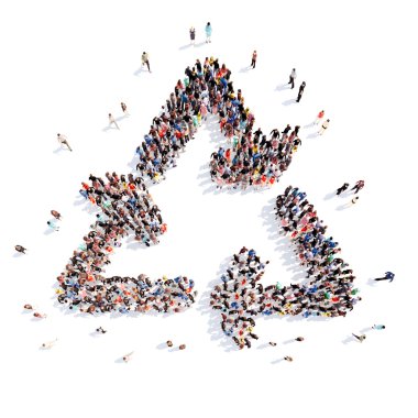 insanlar oklar şeklinde.