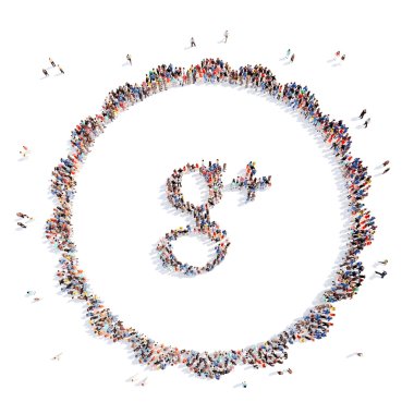 İnsanlar Medya simgeler şeklinde.