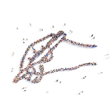 insanlar bir el ile kalem şeklinde.