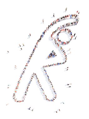 insanlar bir adam spor şeklinde.