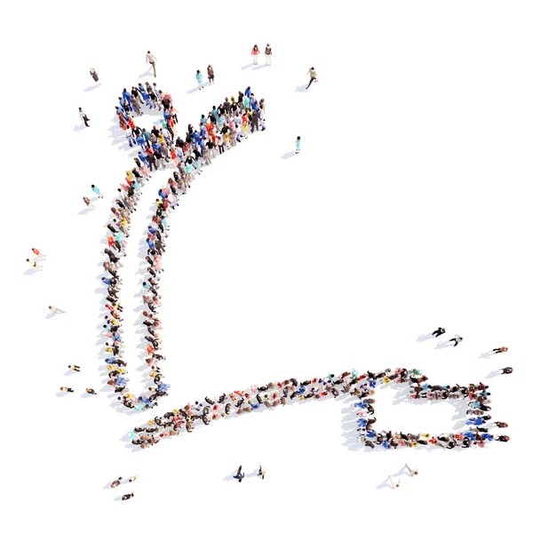 insanlar bir adam spor şeklinde.