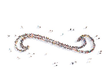 insanlar kaligrafik öğelerin şeklinde