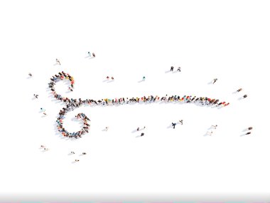 insanlar kaligrafik öğelerin şeklinde