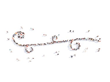 insanlar kaligrafik öğelerin şeklinde