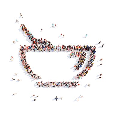 insanlar çocuk bardak şeklinde.