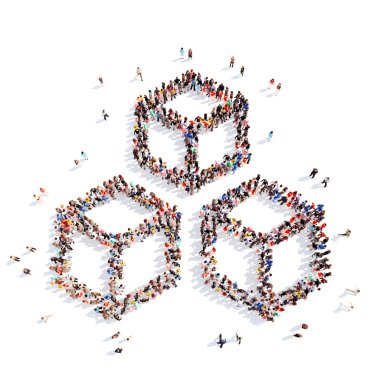 insanlar bir çocuk oyuncak şeklinde.