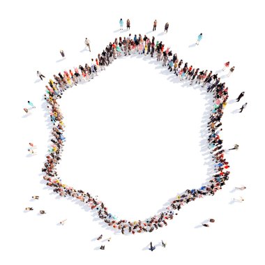 insanlar bir vintage çerçeve şeklinde.