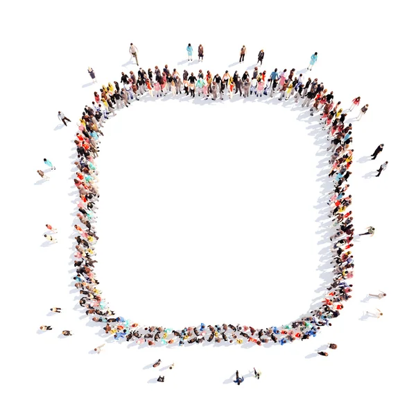 insanlar bir vintage çerçeve şeklinde.