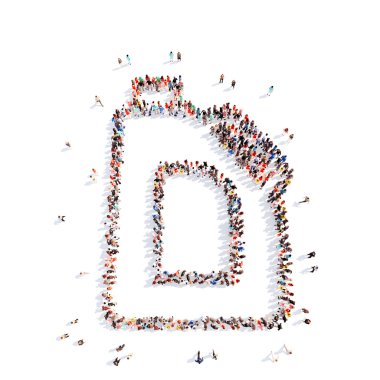 insanlar plastik şişe şeklinde.