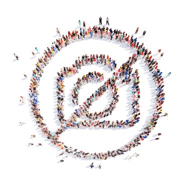 insanlar yasağı fotoğraf şeklinde.