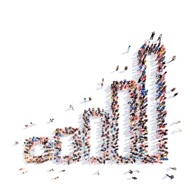 insanlar bir grafik şeklinde.