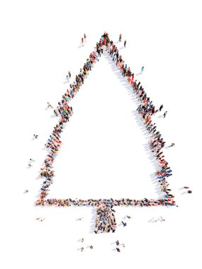 İnsanlar bir ağaç şeklinde.