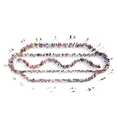 insanlar bir sosisli sandviç şeklinde.