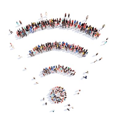 insanlar wi fi şeklinde.