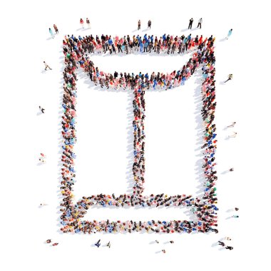 insanlar bir dolap şeklinde.