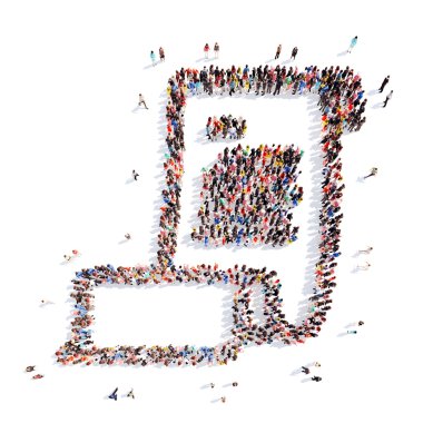 insanlar bir yaprak kağıt şeklinde yazma.