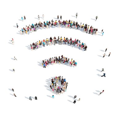 insanlar wi fi şeklinde.