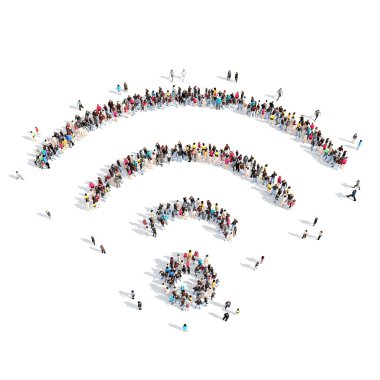 insanlar wi fi şeklinde.