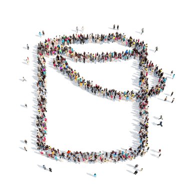 insanlar bir kova şeklinde.