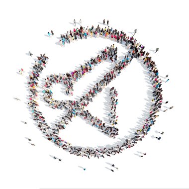 insanlar hoparlör şeklinde.