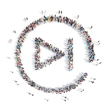 insanlar bir düğme oyun şeklinde.