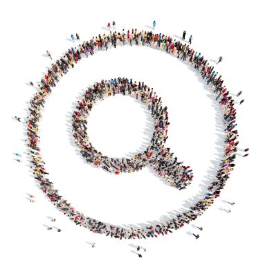 insanlar Büyüteç şeklinde.