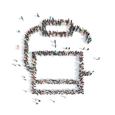 insanlar bir tuvalet kağıdı tutucusu şeklinde.