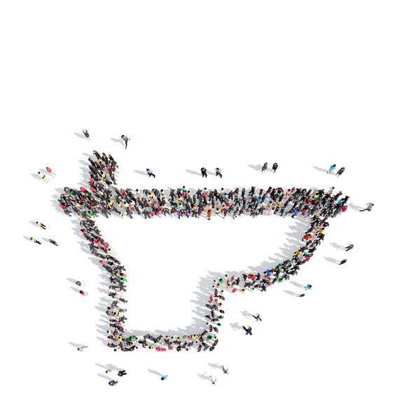 people in the shape of a bidet.