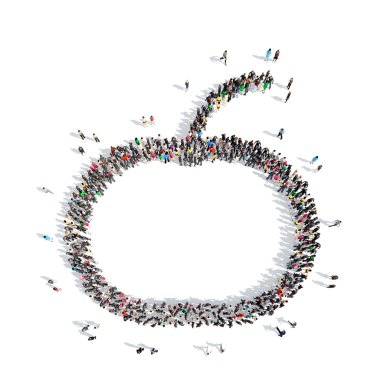 insanlar bir elma şeklinde.