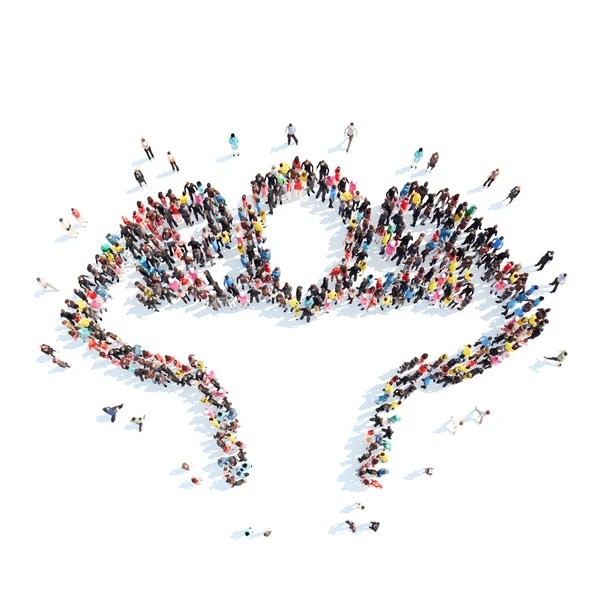 İnsanlar spor kişi şeklinde. 