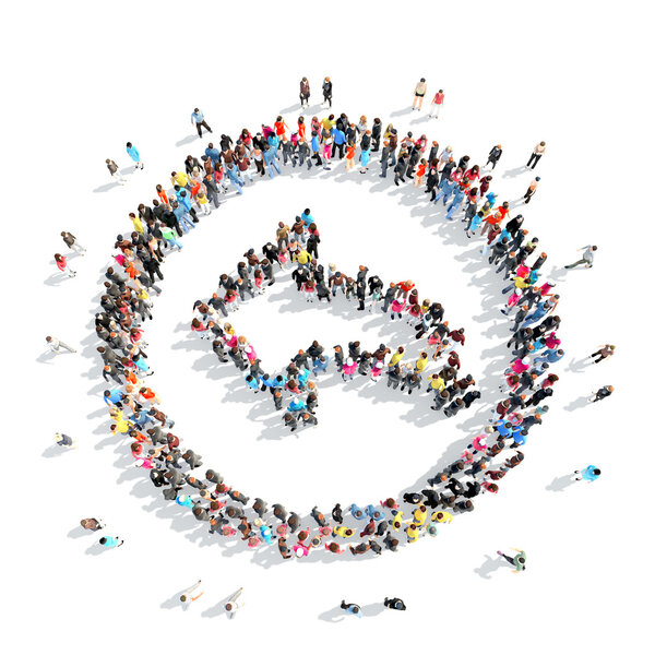 Люди в форме стрел
.