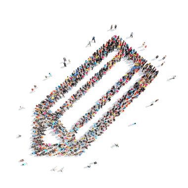 insanlar kalem şeklinde.