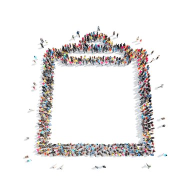 people in the shape of  page.