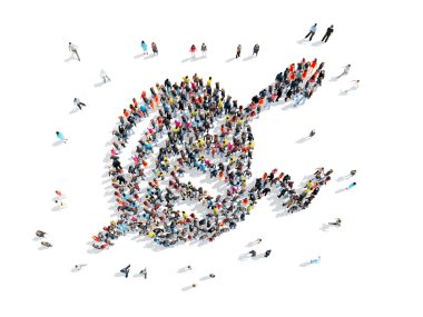 insanlar bir bobin şeklinde.