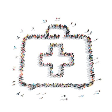 insanlar kitleri şeklinde.