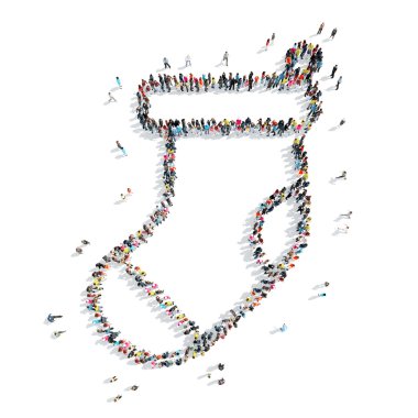 insanlar bir çorap şeklinde