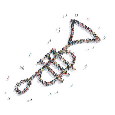 insanlar bir boynuz, müzik şeklinde