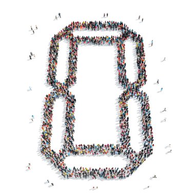 Grup insanlar Şekil şekil