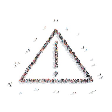 Grup insanlar şekli ünlem