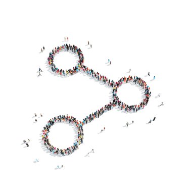 Grup insanlar şekli grafik