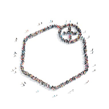 insanlar çerçeve şeklinde