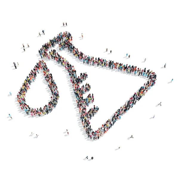 insanlar ampul şeklinde